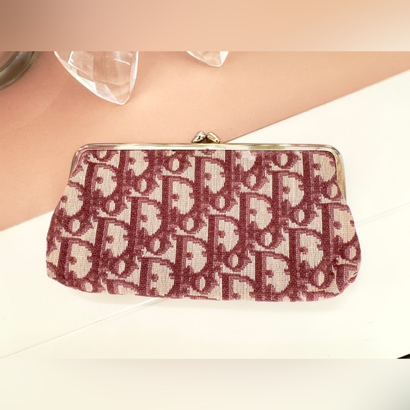 Dior Trotter Kisslock Coin Purse Wallet - Picture 2 of 9